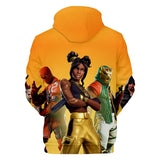 Fortnite Season 8 Hoodie 3D Printing Graphic Game Lover Customes