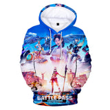 Fortnite Season 10 Hoodie 3D Drawstring Sweatshirt Pullover Cosplay Jumper