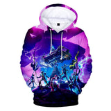 Fortnite Season 10 Hoodie 3D Drawstring Sweatshirt Pullover Cosplay Jumper
