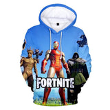 Fortnite Season 10 Hoodie 3D Drawstring Sweatshirt Pullover Cosplay Jumper