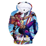 Fortnite Chapter 2 Hoodie 3D Drawstring Sweatshirt Pullover Cosplay Jumper
