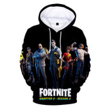 Fortnite Chapter 2 Hoodie 3D Drawstring Sweatshirt Pullover Cosplay Jumper