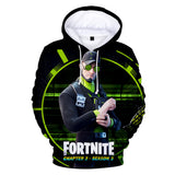Fortnite Chapter 2 Hoodie 3D Drawstring Sweatshirt Pullover Cosplay Jumper