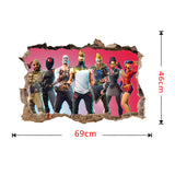 Game Fortnites 3D Wall Sticker