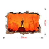 Game Fortnites 3D Wall Sticker