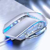 G3PRO Wired Mute Gaming Mouse Ergonomic 7 Buttons 3200DPI Computer Gamer Mice