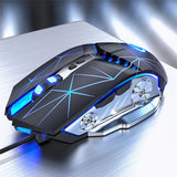G3PRO Wired Mute Gaming Mouse Ergonomic 7 Buttons 3200DPI Computer Gamer Mice