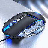 G3PRO Wired Mute Gaming Mouse Ergonomic 7 Buttons 3200DPI Computer Gamer Mice