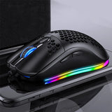 G7 Wired Gaming Mouse 7200DPI RGB Backlight Computer Honeycomb Hollow Mice