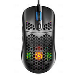 G7 Wired Gaming Mouse 7200DPI RGB Backlight Computer Honeycomb Hollow Mice