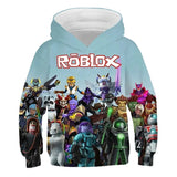 Hot Game Roblox Jumper Casual Sports Hoodie for Kids Youth Adult