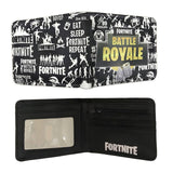 Game Fortnite Color Pattern Wallet Purse with Credit Card Holder