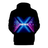2019 New Game Fortnite Season 10 X Printing Black Hoodie for Kids Youth Adult