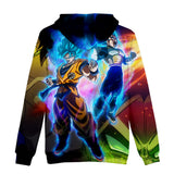 Hot Anime Cartoon Dragon Ball Goku Vegeta Cosplay Hoodie Sweatshirts Tracksuit Jumper Kids Adult