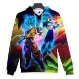 Hot Anime Cartoon Dragon Ball Goku Vegeta Cosplay Hoodie Sweatshirts Tracksuit Jumper Kids Adult