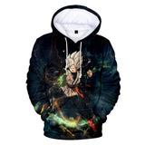 Hot Anime Cartoon Dragon Ball 3D Print Cosplay Black Hoodie Sweatshirts Tracksuit Jumper Kids Adult