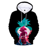 Hot Anime Cartoon Dragon Ball 3D Print Cosplay Black Hoodie Sweatshirts Tracksuit Jumper Kids Adult