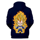 Hot Anime Cartoon Dragon Ball Cute Vegeta Cosplay Hoodie Sweatshirts Tracksuit Jumper Kids Adult