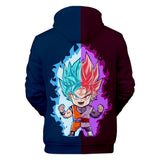 Hot Anime Cartoon Dragon Ball Cosplay Black Hoodie Sweatshirts Tracksuit Jumper Kids Adult