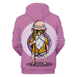 Hot Anime Cartoon Dragon Ball Master Roshi Cosplay Hoodie Sweatshirts Tracksuit Jumper Kids Adult