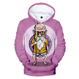 Hot Anime Cartoon Dragon Ball Master Roshi Cosplay Hoodie Sweatshirts Tracksuit Jumper Kids Adult