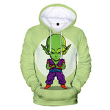 Hot Anime Cartoon Dragon Ball Cute Piccolo Cosplay Hoodie Sweatshirts Tracksuit Jumper Kids Adult