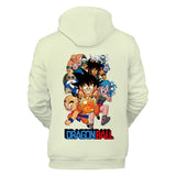 Hot Anime Cartoon Dragon Ball Cosplay Hoodie White Sweatshirts Tracksuit Jumper Kids Adult
