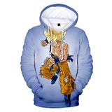 Hot Anime Cartoon Dragon Ball Goku Cosplay Light Purple Hoodie Sweatshirts Tracksuit Jumper Kids Adult