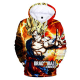 Hot Anime Cartoon Dragon Ball Goldren Goku Cosplay Hoodie Sweatshirts Tracksuit Jumper Kids Adult