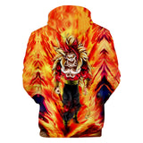 Hot Anime Cartoon Dragon Ball Goldren Goku Cosplay Hoodie Sweatshirts Tracksuit Jumper Kids Adult