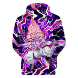 Hot Anime Cartoon Dragon Ball Purple Majin Buu Cosplay Hoodie Sweatshirts Tracksuit Jumper Kids Adult