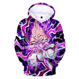 Hot Anime Cartoon Dragon Ball Purple Majin Buu Cosplay Hoodie Sweatshirts Tracksuit Jumper Kids Adult