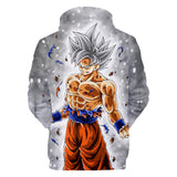 Hot Anime Cartoon Dragon Ball Gray Goku Cosplay Hoodie Sweatshirts Tracksuit Jumper Kids Adult