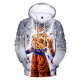 Hot Anime Cartoon Dragon Ball Gray Goku Cosplay Hoodie Sweatshirts Tracksuit Jumper Kids Adult