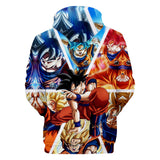 Hot Anime Cartoon Dragon Ball Cosplay Hoodie Sweatshirts Tracksuit Jumper Kids Adult