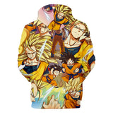 Hot Anime Cartoon Dragon Ball Cosplay Hoodie Sweatshirts Tracksuit Jumper Kids Adult