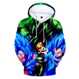 Hot Anime Cartoon Dragon Ball Cosplay Hoodie Sweatshirts Tracksuit Jumper Kids Adult