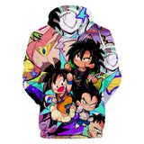 Hot Anime Cartoon Dragon Ball Cosplay Hoodie Sweatshirts Tracksuit Jumper Kids Adult