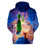 Hot Christmas Cartoon The Grinch Cosplay Hoodie Sweatshirts Tracksuit Jumper Kids Adult