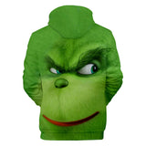 Hot Christmas Cartoon The Grinch Cosplay Hoodie Sweatshirts Tracksuit Jumper Kids Adult