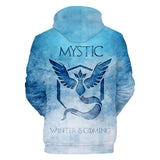Hot Cartoon Pokemon Go Mistic Winter Coming Jumper Casual Sports Hoodies for Kids Youth Adult