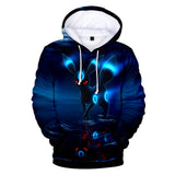 Hot Cartoon Pokemon Go Black Jumper Casual Sports Hoodies for Kids Youth Adult