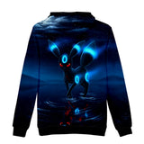 Hot Cartoon Pokemon Go Black Jumper Casual Sports Hoodies for Kids Youth Adult