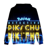 Hot Cartoon Pokemon Detective Pikachu Cosplay Jumper Casual Sports Hoodies for Kids Youth Adult