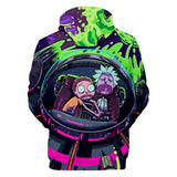 Hot Cartoon Rick and Morty 3D Print Cosplay Hoodie Pullover Sweatshirts Unisex Tracksuit Jumper