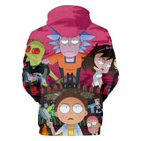 Hot Cartoon Rick and Morty 3D Print Cosplay Hoodie Pullover Sweatshirts Unisex Tracksuit Jumper