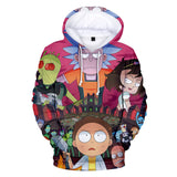 Hot Cartoon Rick and Morty 3D Print Cosplay Hoodie Pullover Sweatshirts Unisex Tracksuit Jumper