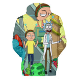 Hot Cartoon Rick and Morty 3D Print Cosplay Hoodie Pullover Sweatshirts Unisex Tracksuit Jumper