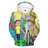 Hot Cartoon Rick and Morty 3D Print Cosplay Hoodie Pullover Sweatshirts Unisex Tracksuit Jumper