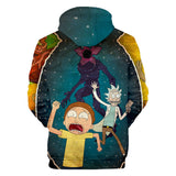 Hot Cartoon Rick and Morty 3D Print Cosplay Hoodie Pullover Sweatshirts Unisex Tracksuit Jumper